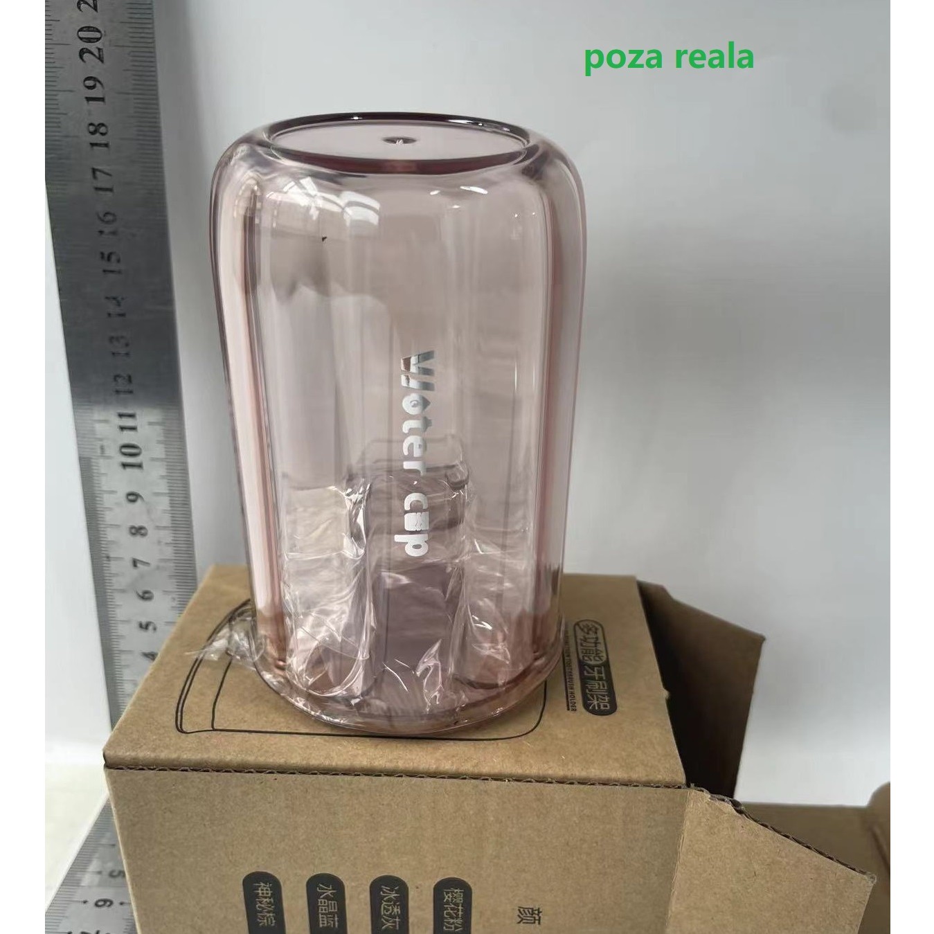 Suport Multifunctional 2 in 1, Pahar si Suport pentru Periuta de Dinti, Plastic, Dimensiune: 10.4 x 7.3 x 7.3 cm, Roz [1]