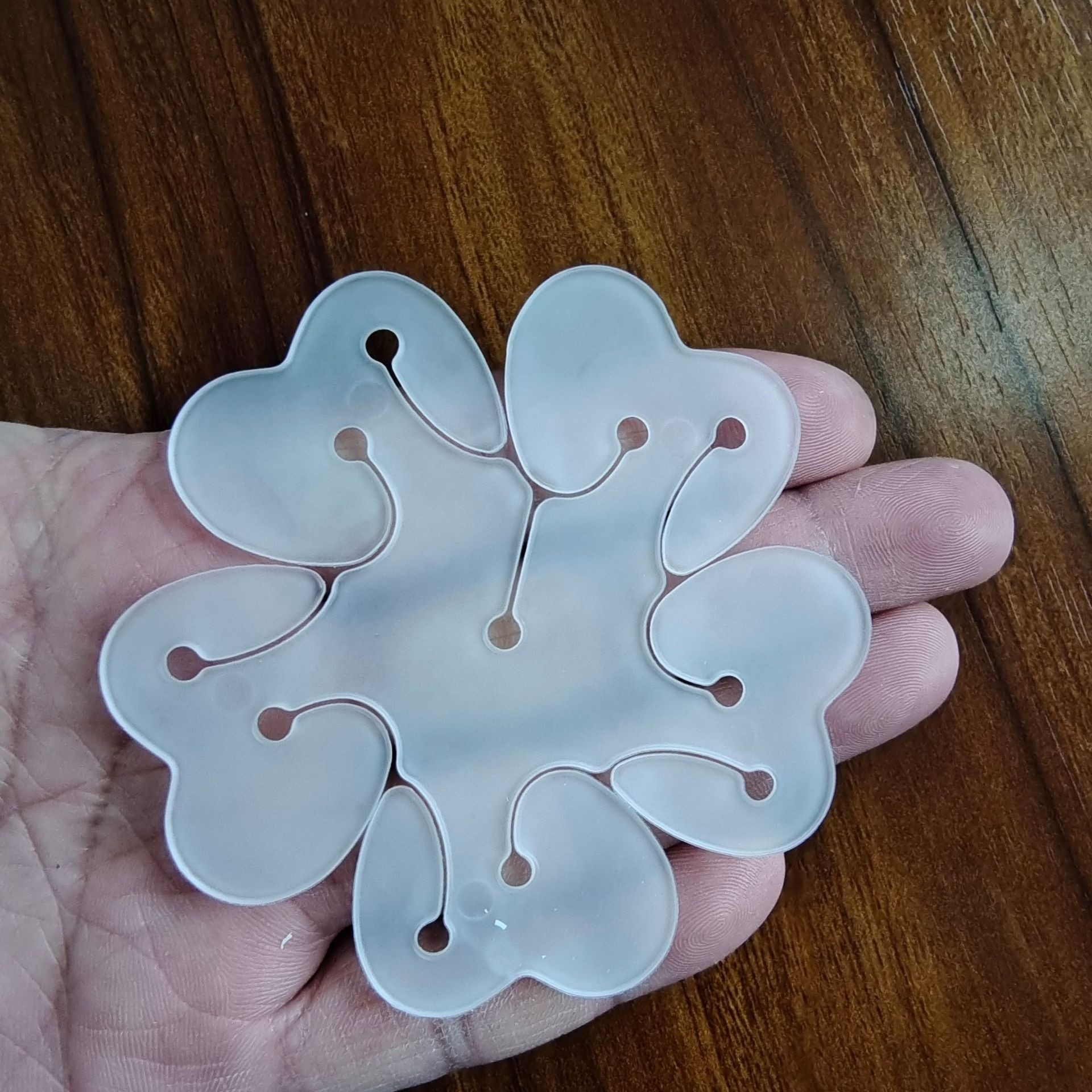 Suport pentru Baloane, Care Formeaza o Floare, cu Doua Straturi, pentru 11 Baloane, 8x8cm, 4.6g [10]