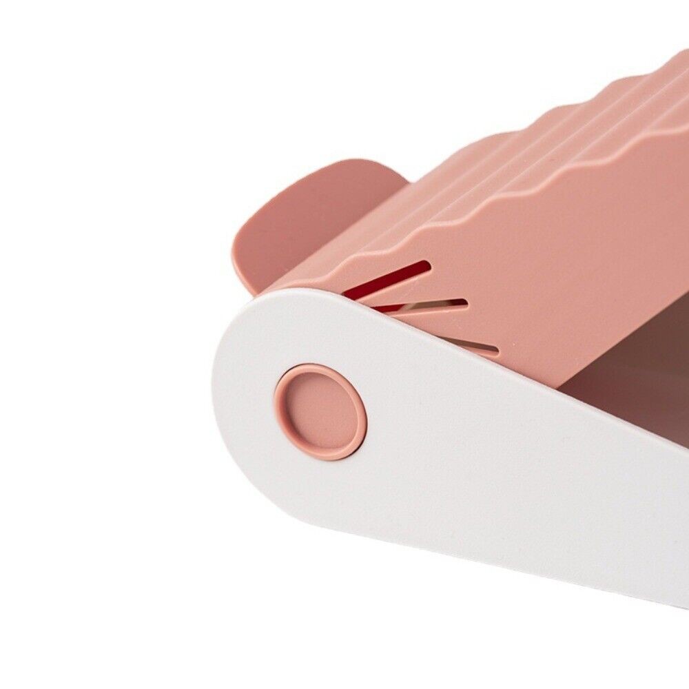 Suport pentru Pantofi, cu Dou? Straturi, Organizator, Antiderapant ?i Durabil, In?l?ime Reglabil?, 25.5x11x7.5 cm, Roz, 150 g [3]