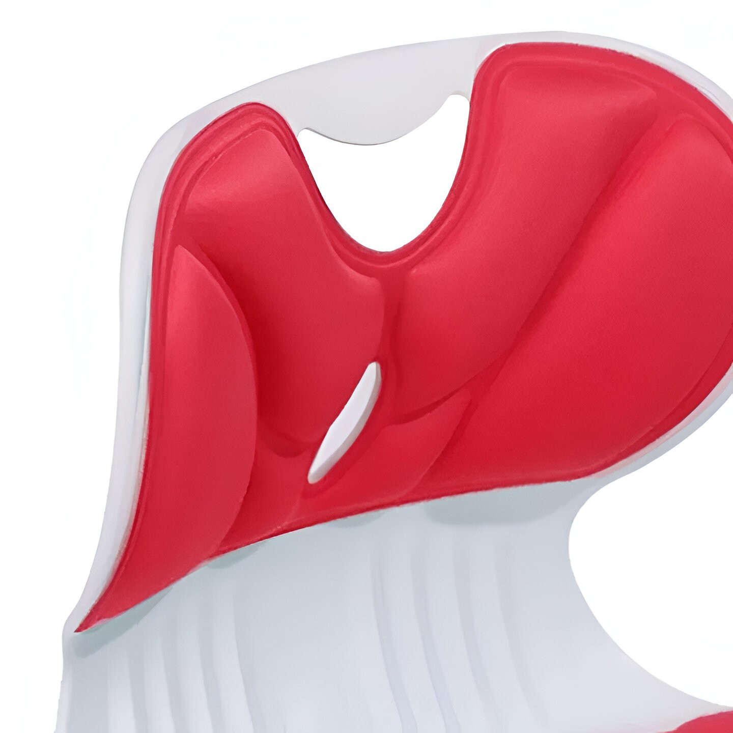 Suport pentru Scaun, pentru Corectarea Posturii, Portabil, Ergonomic, Ameliorare Durere, Respirabil, 36x34x33 cm, Marime L, Rosu [5]