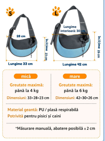 Geantă de transport pentru câini de talie mică și pisici [1]