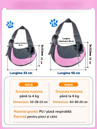 Geantă de transport pentru câini de talie mică și pisici [1]
