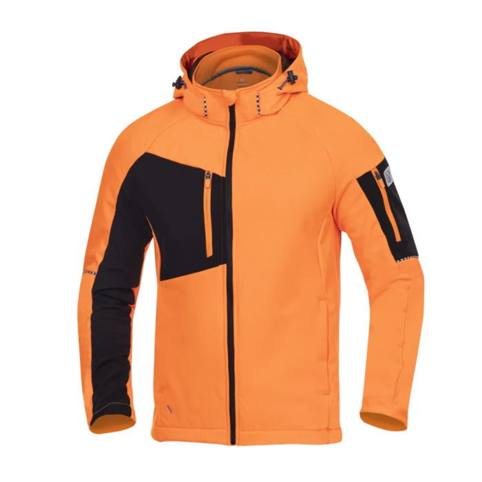 Jacheta softshell cu gluga Ardon Cityconic portocaliu [1]