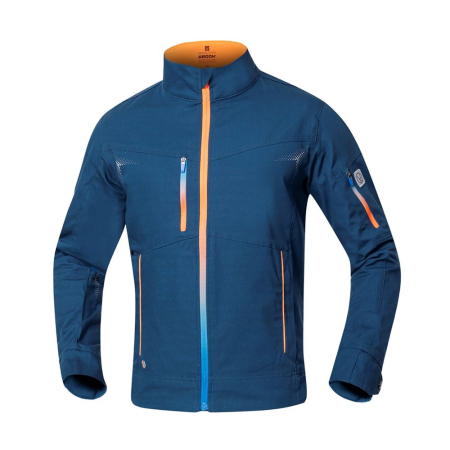 Îmbrăcăminte de lucru - Bluza de salopeta Ardon Creatron albastru neon