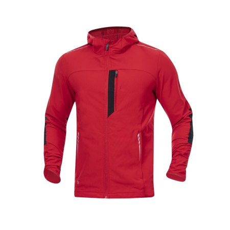 Jachete softshell - Bluza softshell cu gluga Ardon Breeffidry rosu