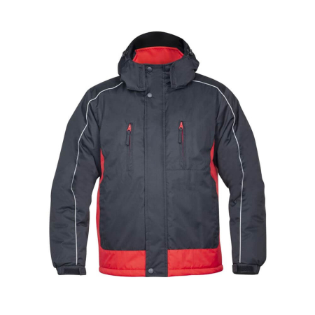 Jachete şi Geci - Jacheta de iarna Arpad negru/ rosu