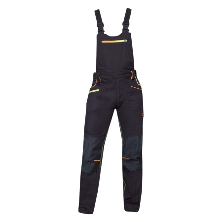 Îmbrăcăminte de lucru - Pantaloni salopeta cu pieptar Ardon Creatron negru