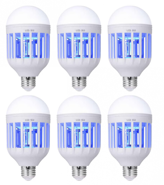Set 6 becuri LED 2 in 1 lampa UV - Anti insecte [1]
