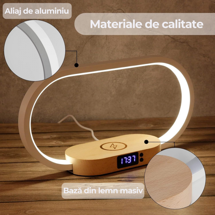 Lampa de birou si masa cu incarcare wireless [5]