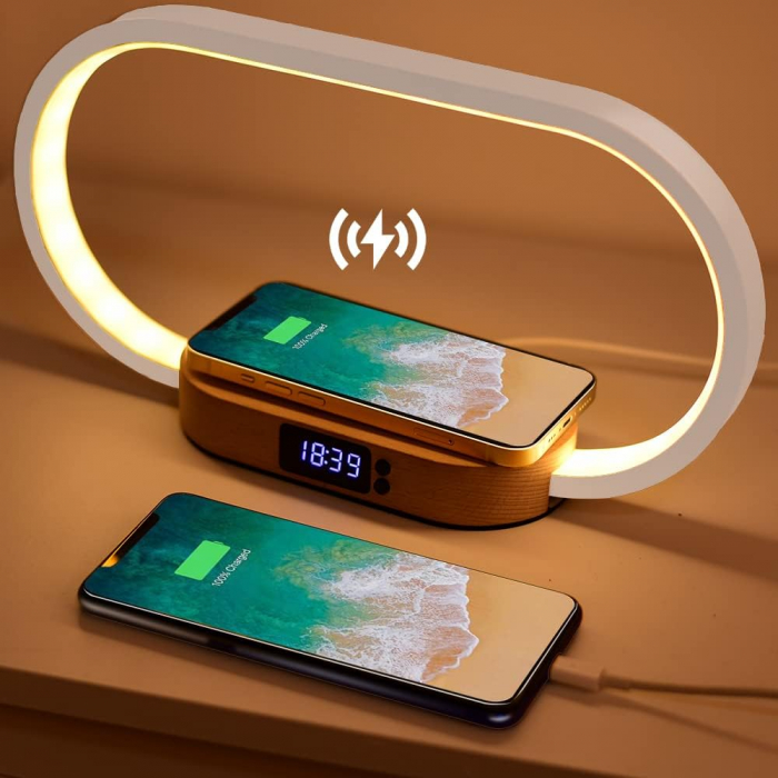 Lampa de birou si masa cu incarcare wireless [1]