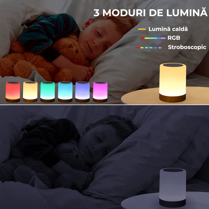 Lampa de veghe cu control tactil - 1 Buc. [7]