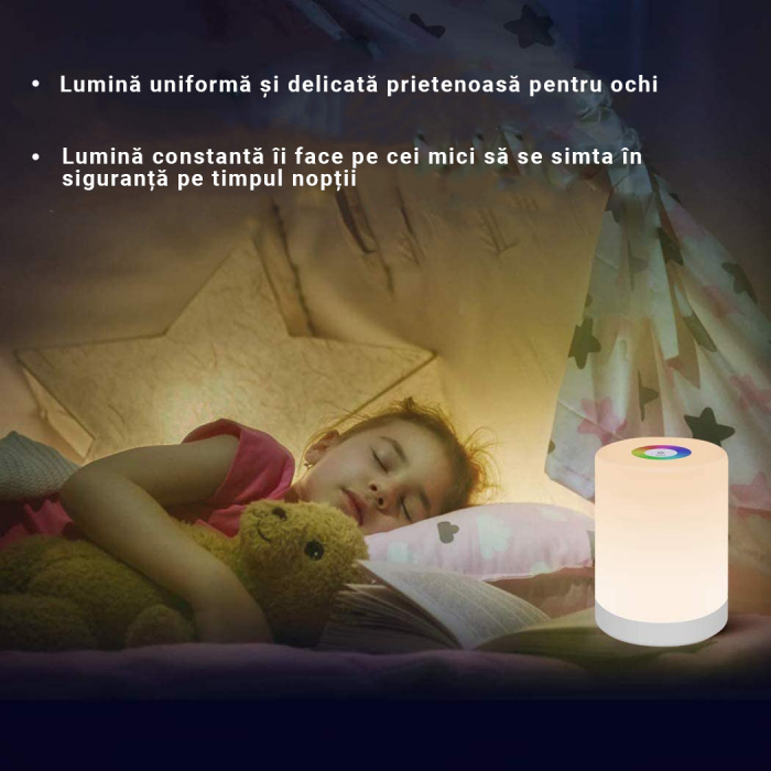 Lampa de veghe cu control tactil - 1 Buc. [8]