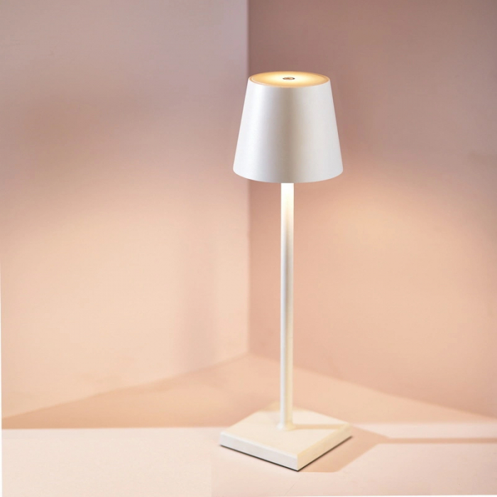 Lampa de masa touch led - Set 2 Buc. Alba [5]