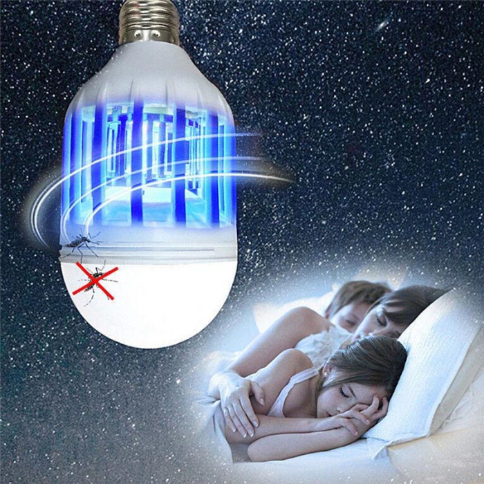 Set 4 becuri LED 2 in 1 cu lampa UV - Anti insecte [6]