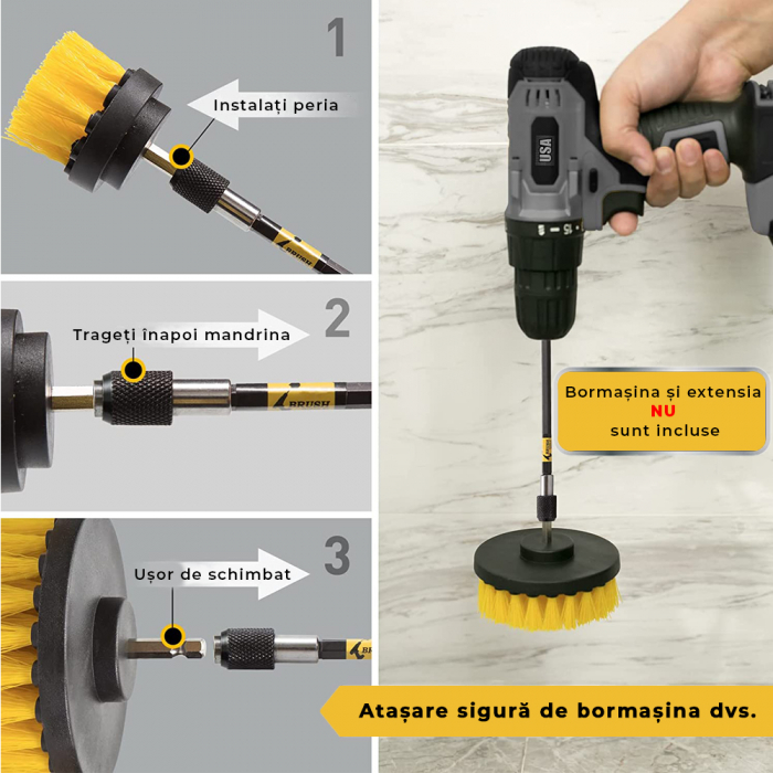 Set 4 perii rotative din plastic [7]