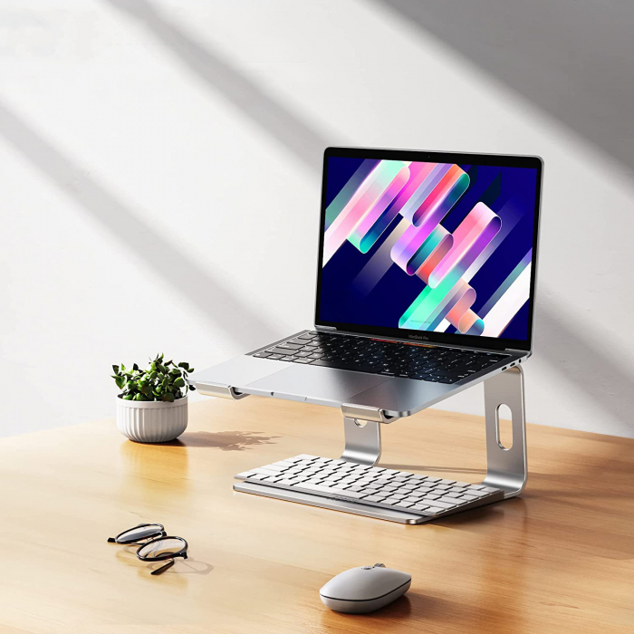 Suport pentru laptop-  1 Buc. Argintiu Deschis [9]