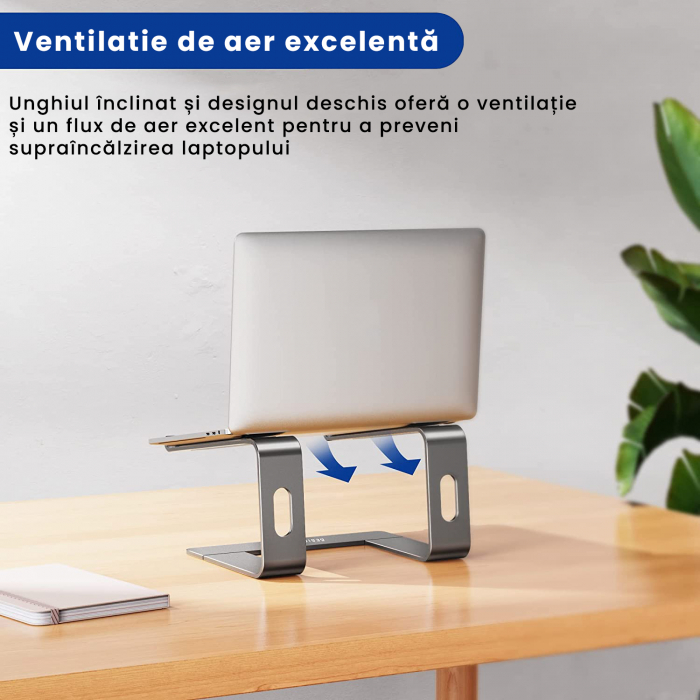 Suport pentru laptop -  1 Buc Argintiu inchis [5]