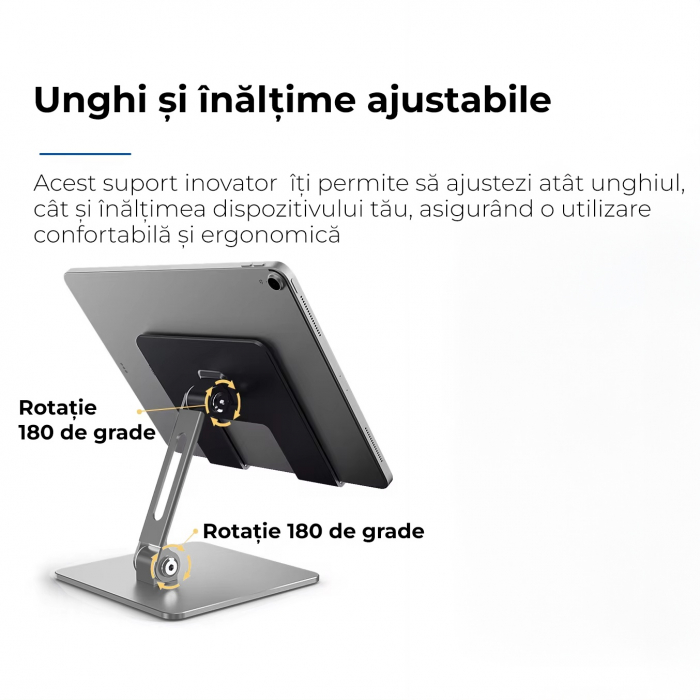 Suport pentru Tableta si Telefon - 1  Buc. Argintiu Deschis [3]