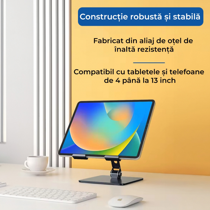 Suport pentru Tableta si Telefon - 1 Buc. Argintiu Inchis [2]