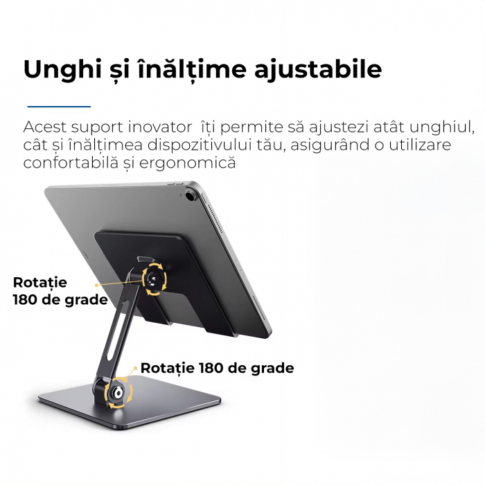 Suport pentru Tableta si Telefon - 1 Buc. Argintiu Inchis [3]