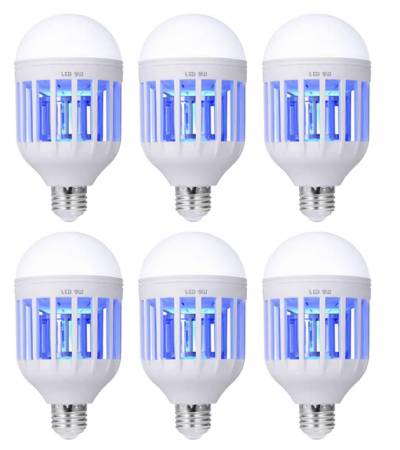 Becuri cu lampa UV - Set 6 becuri LED 2 in 1 lampa UV - Anti insecte