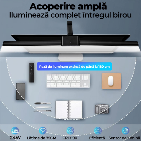 Lampa de birou si masa de lucru rotativa [4]