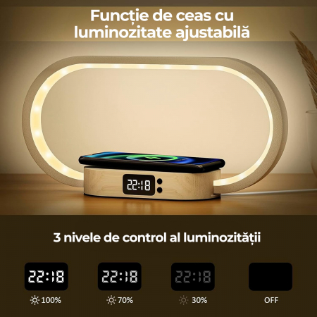 Lampa de birou si masa cu incarcare wireless [5]