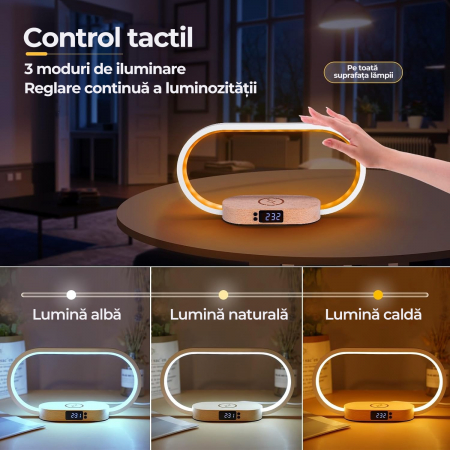 Lampa de birou si masa cu incarcare wireless [2]