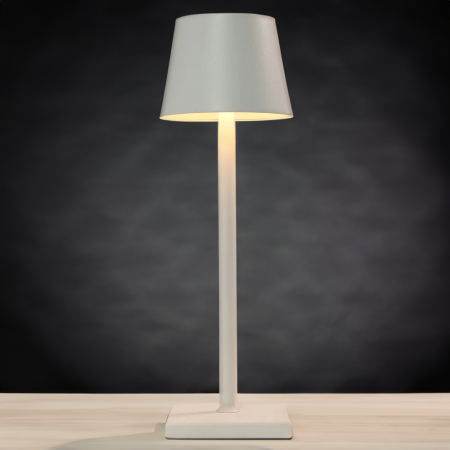 Lampa de masa touch led - Set 2 Buc. Alba [1]