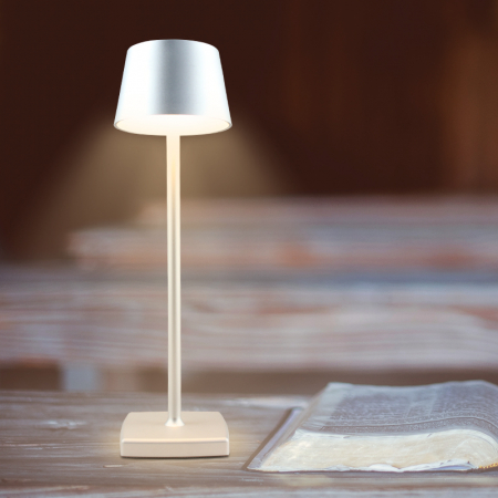Lampa de masa touch led - Set 2 Buc. Alba [5]