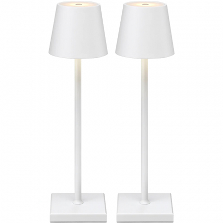 Lampi - Lampa de masa touch led - Set 2 Buc. Alba