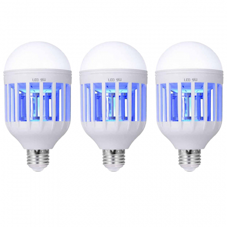 Becuri cu lampa UV - Set 3 becuri - anti insecte