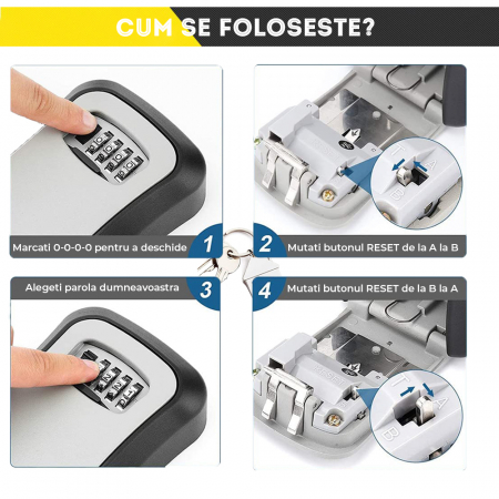 Cutii cu cifru -  set 4 buc 115 X 95 X 40 mm [5]