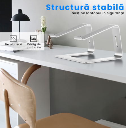 Suport pentru laptop-  1 Buc. Argintiu Deschis [2]