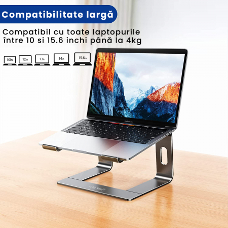 Suport pentru laptop -  1 Buc Argintiu inchis [2]