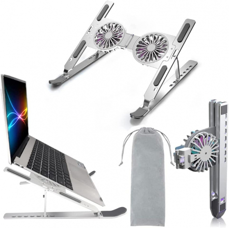 Suport pentru laptop -  1 Buc Argintiu Deschis [7]