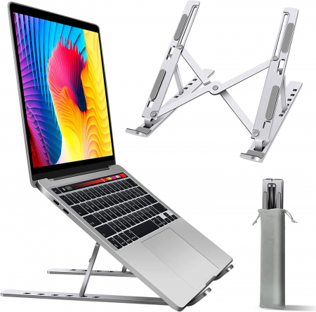 Suporturi laptop - Suport pentru laptop reglabil argintiu