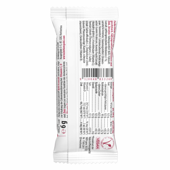 Acadea cu zmeură îndulcită cu xylitol 6g Birkengold [2]