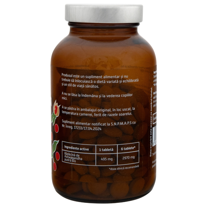Ashwagandha bio 240 tablete 120 g Obio [3]