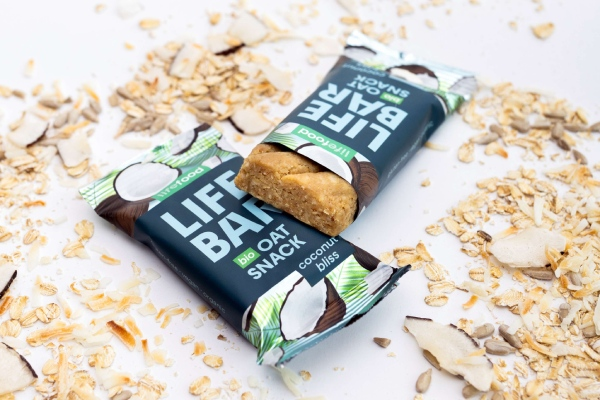 Baton de ovăz cu cocos bio 40g Lifebar [2]