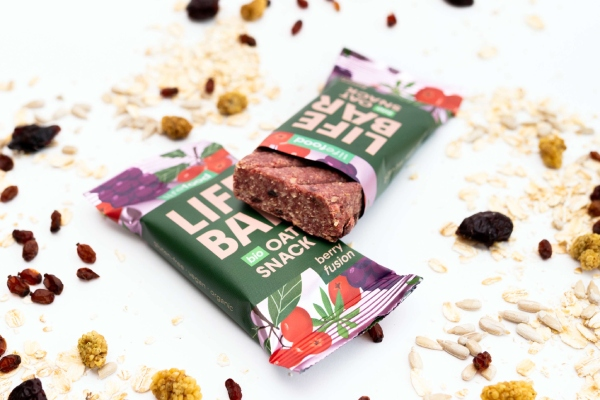 Baton de ovăz cu fructe de pădure bio 40g Lifebar [3]