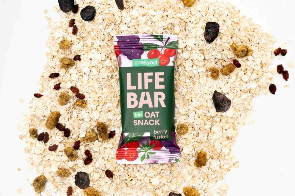 Baton de ovăz cu fructe de pădure bio 40g Lifebar [2]
