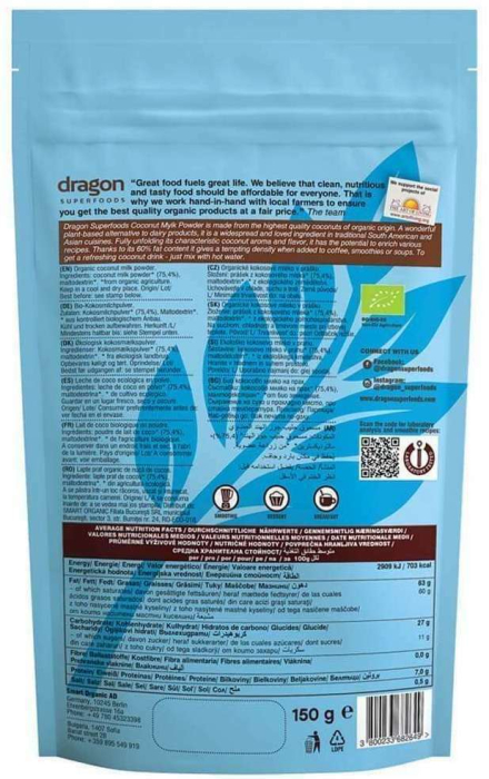 Băutură de cocos pudră bio 150g Dragon Superfoods [2]