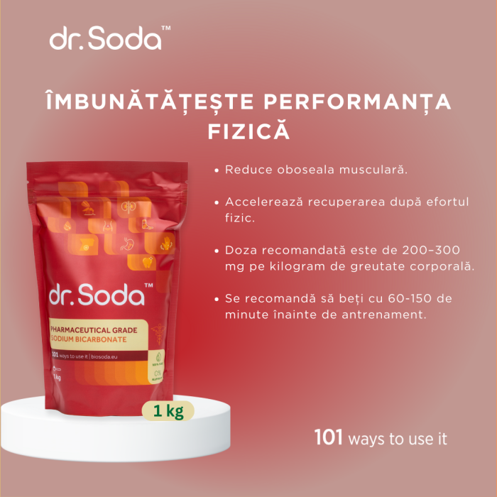 Bicarbonat de sodiu – grad farmaceutic 1 kg Dr. Soda [3]