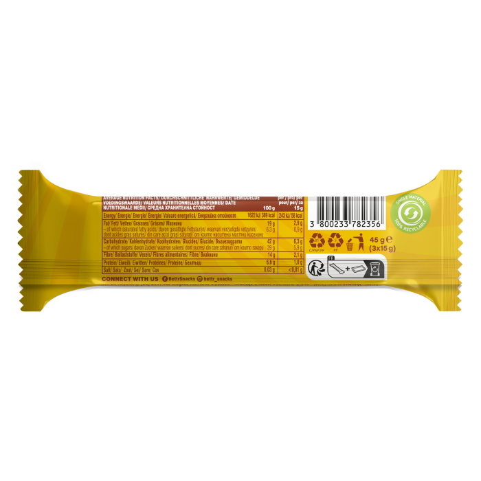 Biluțe cu umplutură de cacao și alune de pădure bio 3 buc x 15 g Bettr [2]