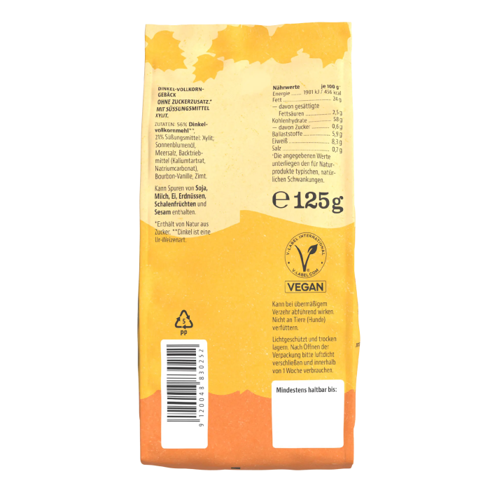 Biscuiți din făină integrală de grâu spelta 125g Birkengold [3]