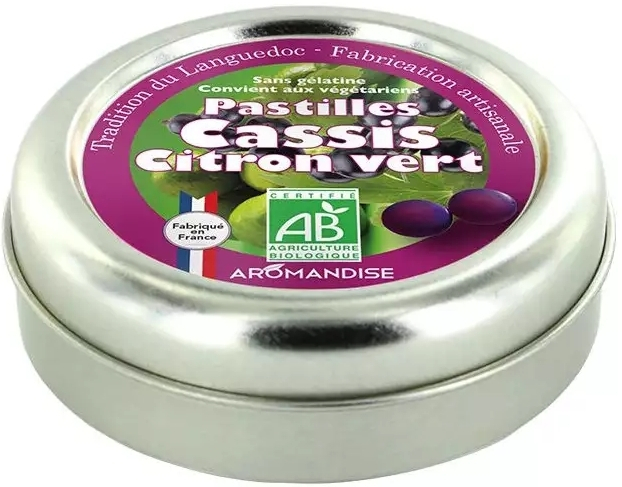 Bomboane artizanale cu lime și coacăze negre bio 45g Aromandise [5]