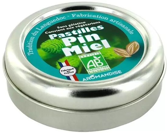 Bomboane artizanale cu pin și miere bio 45g Aromandise [6]