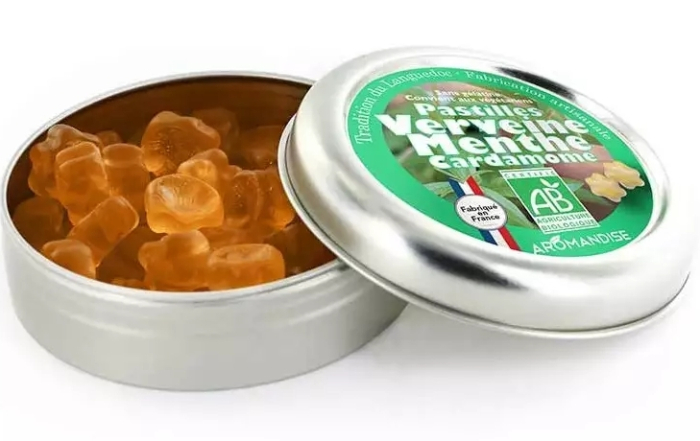 Bomboane artizanale cu verbină, mentă și cardamom bio 45g Aromandise [5]