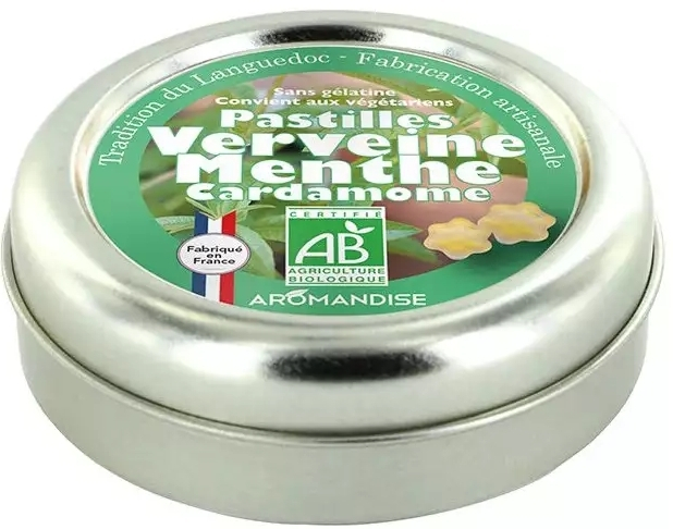 Bomboane artizanale cu verbină, mentă și cardamom bio 45g Aromandise [3]